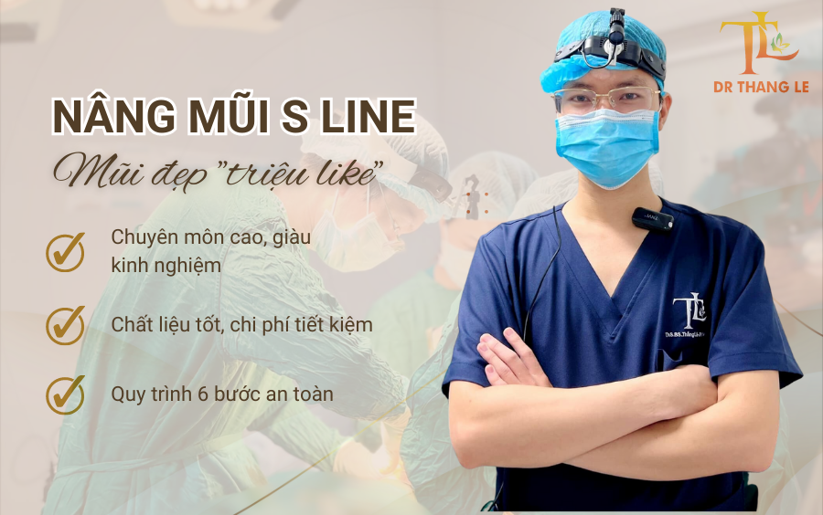 Nâng mũi S Line chuẩn Hàn tại Bác sĩ Thắng Lê