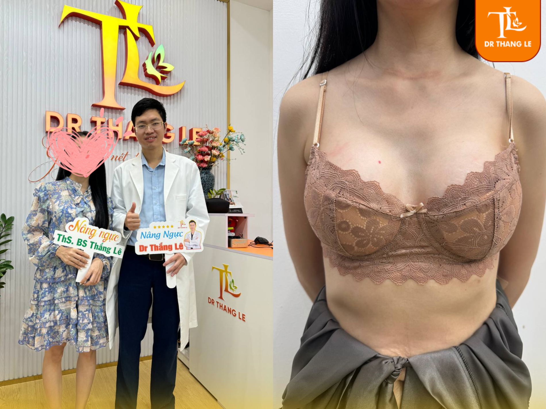 Thạc sĩ - Bác sĩ Thắng Lê cùng khách hàng và thành quả.