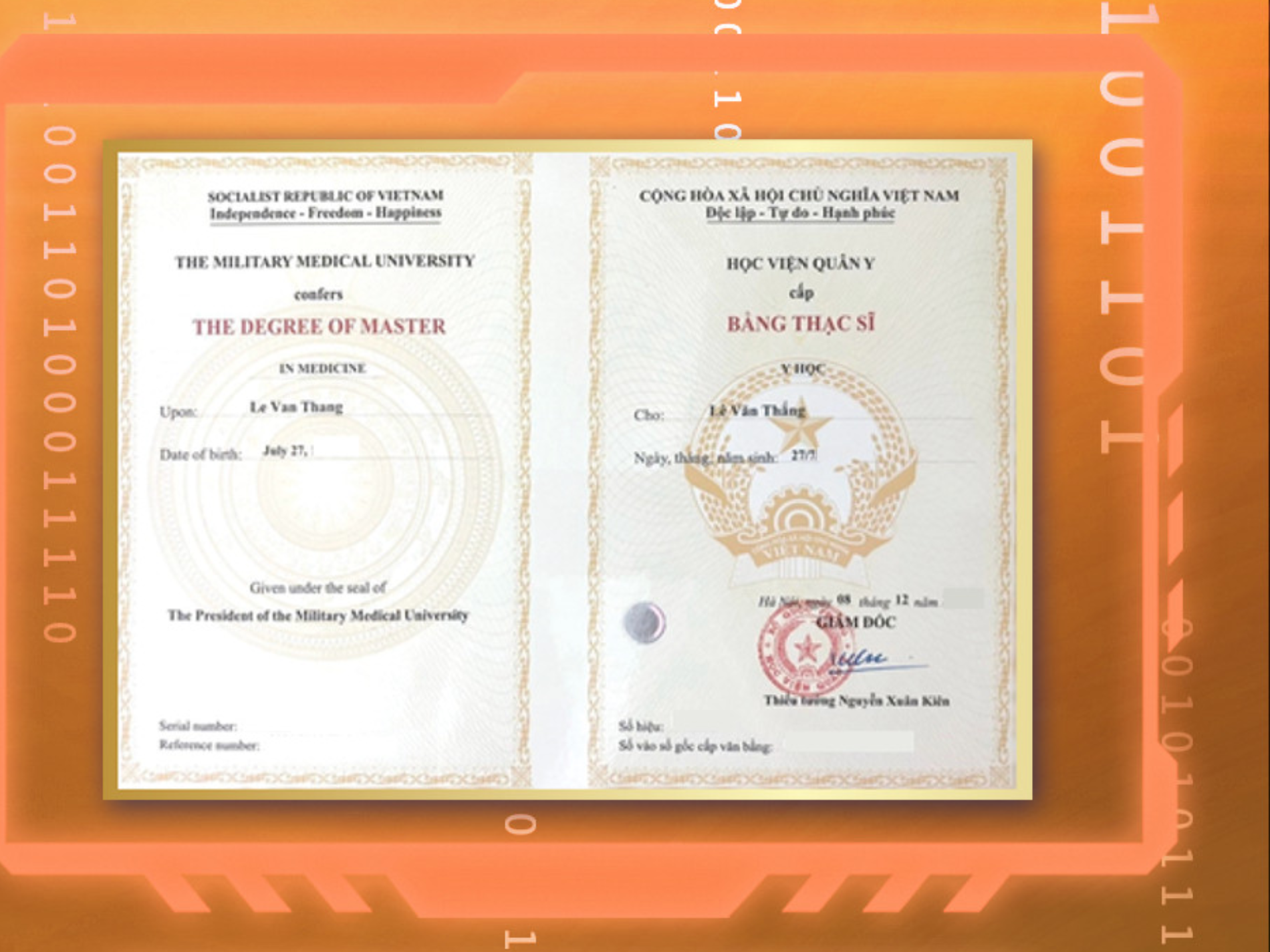 Thạc sĩ - Bác sĩ Thắng Lê được đào tạo tại Học viện Quân y