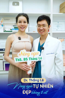 Khách hàng sau nâng ngực tại Dr Thắng Lê