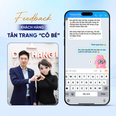Feedback khách hàng tân trang cô bé